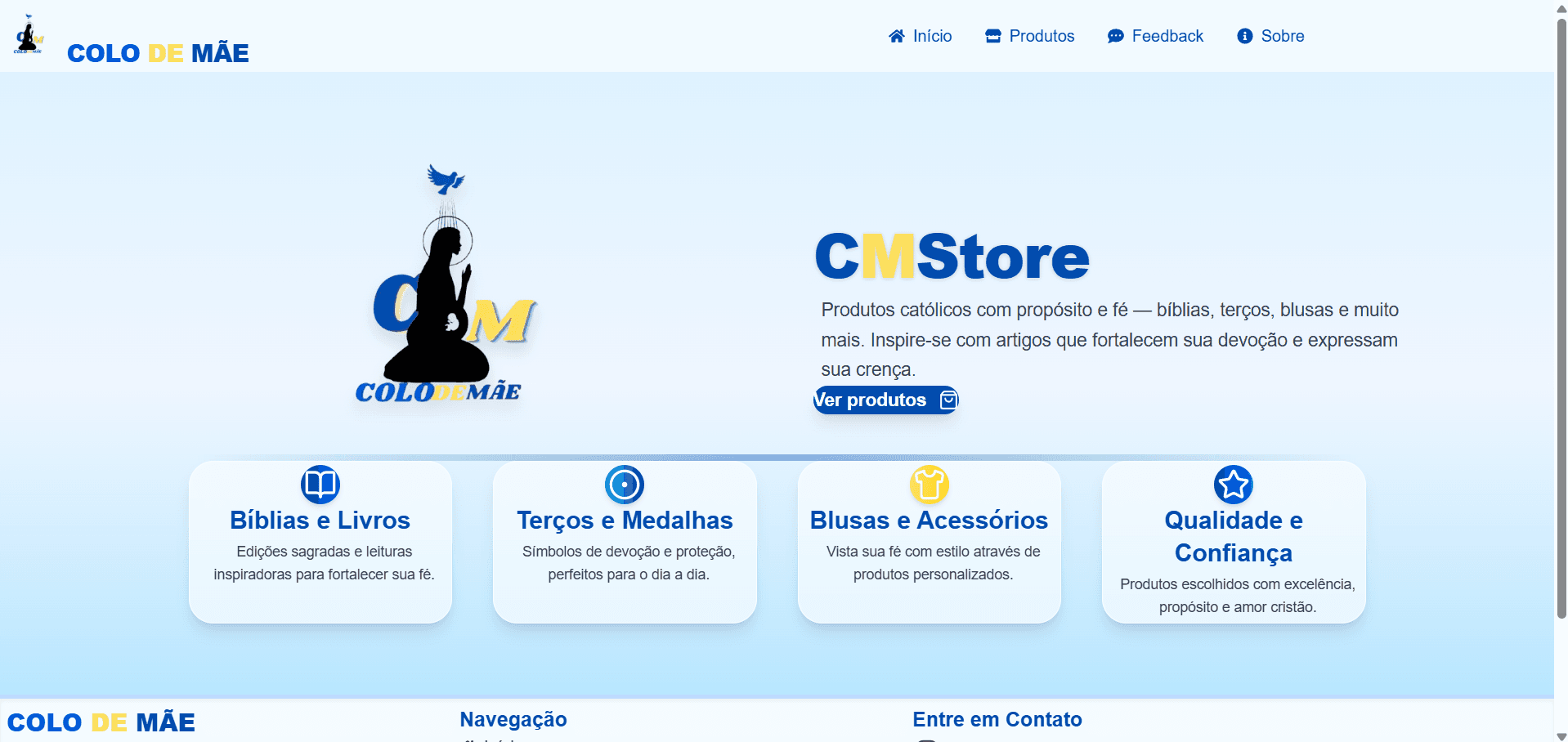 Imagem do projeto CM Store E-commerce